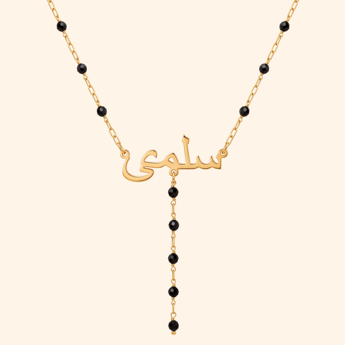 Personalised Drop Necklace 18k