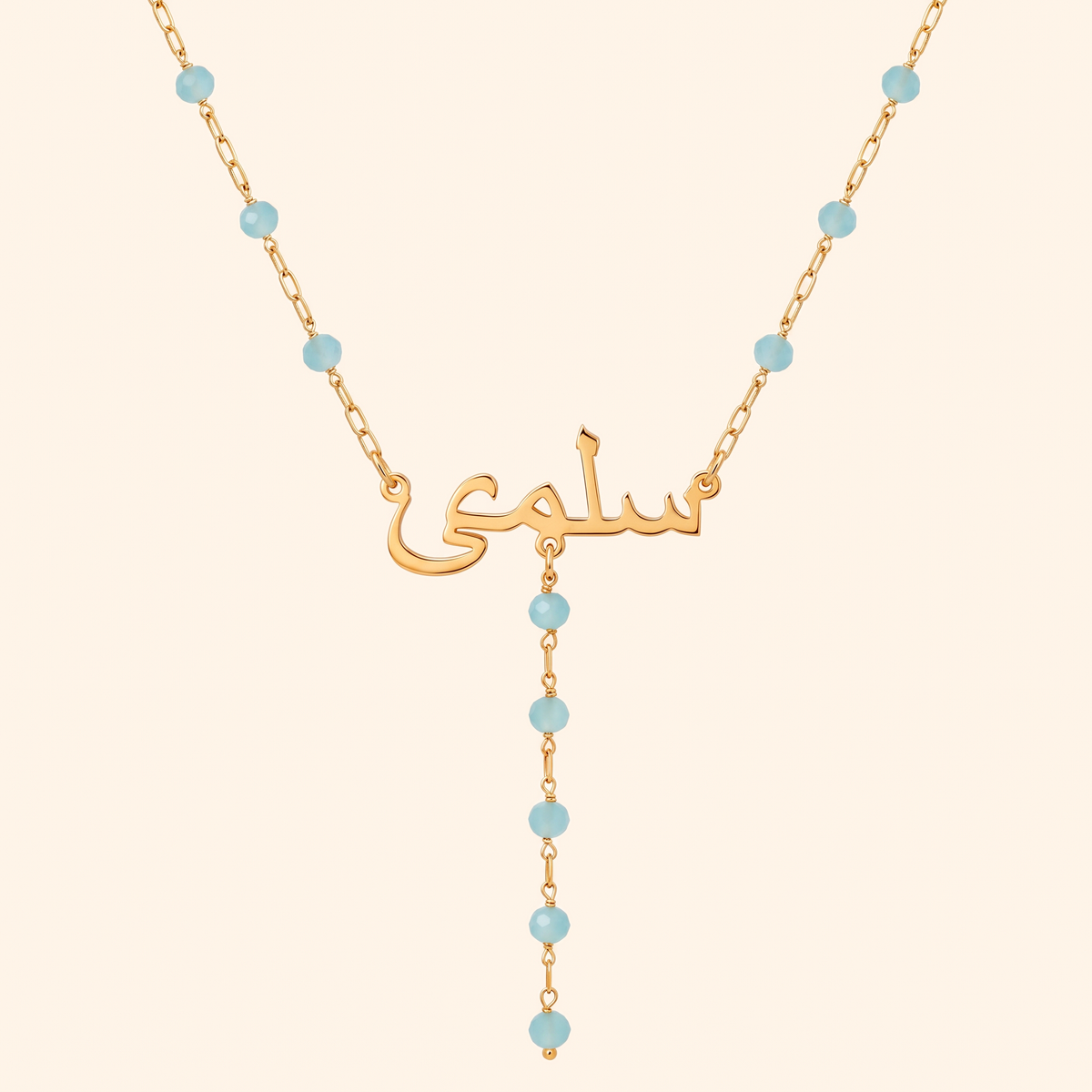 Personalised Drop Necklace 18k