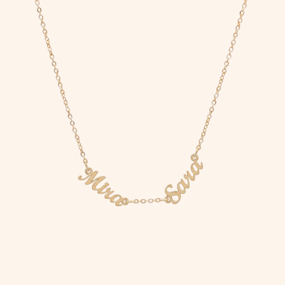Wasl English Multiple Names Necklace