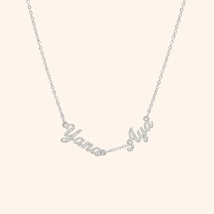 Wasl English Multiple Names Necklace