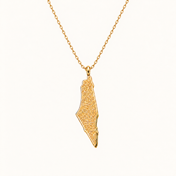 Palestine Map Necklace | Women
